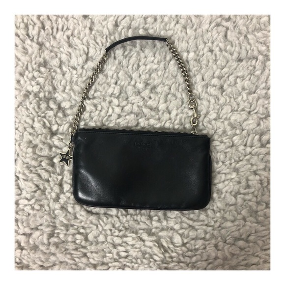 coach leather wristlet hot pink satin inside - Picture 5 of 6